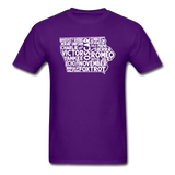 Pilot's Alphabet - Iowa - White - Unisex Classic T-Shirt - purple