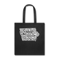 Pilot's Alphabet - Iowa - White - Tote Bag - black