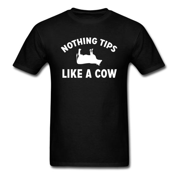 Nothing Tips Like A Cow - White - Unisex Classic T-Shirt - black