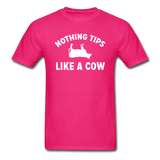 Nothing Tips Like A Cow - White - Unisex Classic T-Shirt - fuchsia