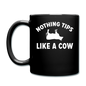 Nothing Tips Like A Cow - White - Full Color Mug - black