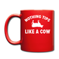 Nothing Tips Like A Cow - White - Full Color Mug - red