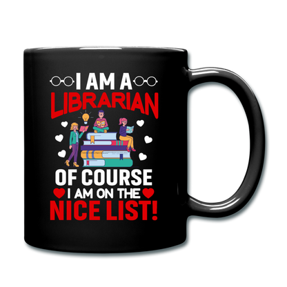 Librarian - Nice List - Full Color Mug - black