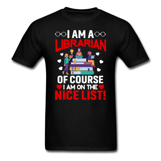 Librarian - Nice List - Unisex Classic T-Shirt - black