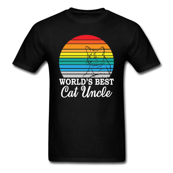 World's Best Cat Uncle - Unisex Classic T-Shirt - black