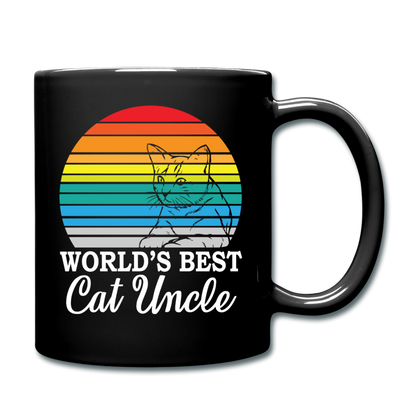 World's Best Cat Uncle - Full Color Mug - black