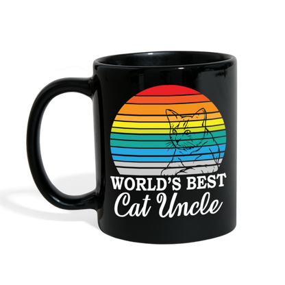 World's Best Cat Uncle - Full Color Mug - black