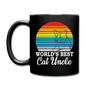 World's Best Cat Uncle - Full Color Mug - black