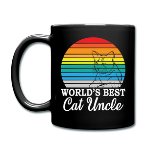 World's Best Cat Uncle - Full Color Mug - black