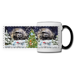 Jeep - Christmas Tree - Panoramic Mug - white/black