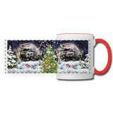 Jeep - Christmas Tree - Panoramic Mug - white/red