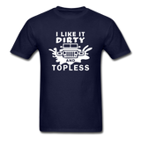 Jeep - Dirty And Topless - White - Unisex Classic T-Shirt - navy