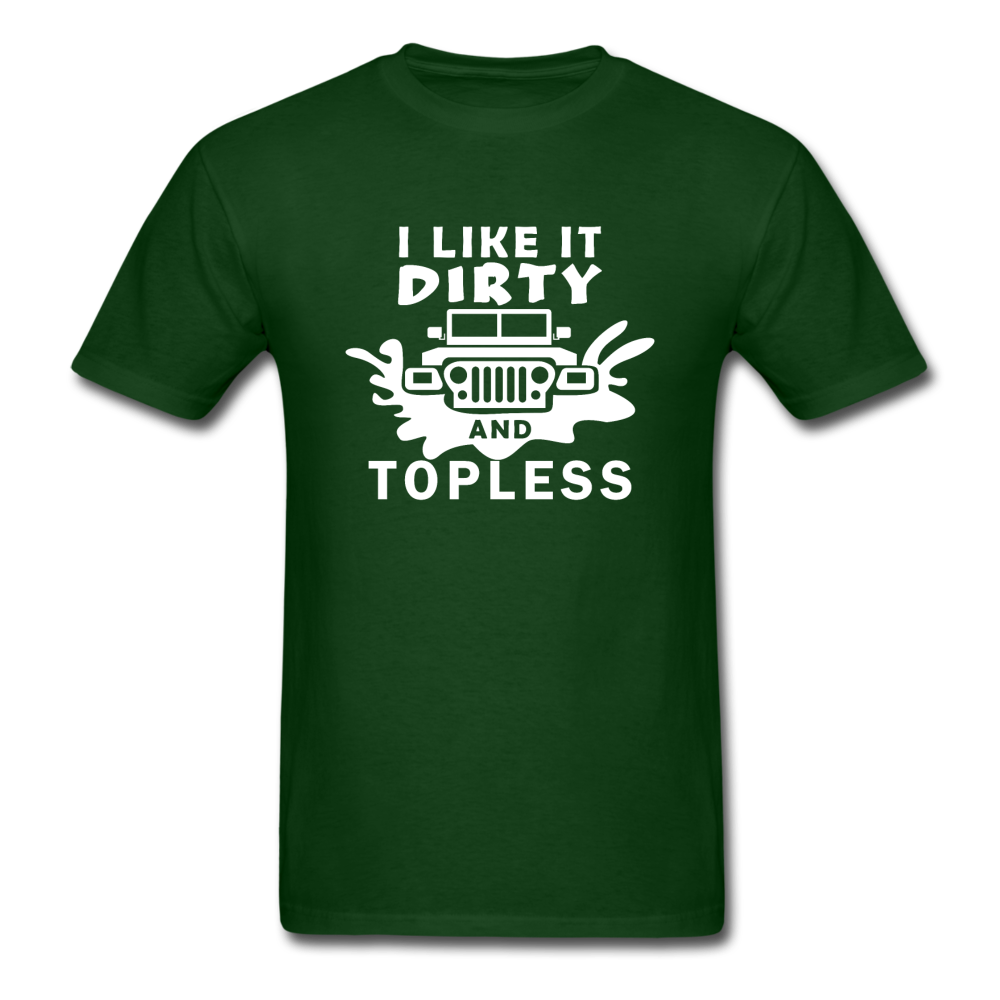 Jeep - Dirty And Topless - White - Unisex Classic T-Shirt - forest green