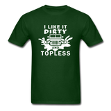 Jeep - Dirty And Topless - White - Unisex Classic T-Shirt - forest green