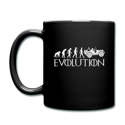 Jeep - Evolution - White - Full Color Mug - black