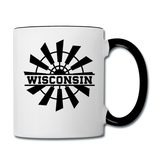Wisconsin - Windmill - Black - Contrast Coffee Mug - white/black