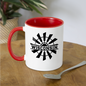 Wisconsin - Windmill - Black - Contrast Coffee Mug - white/red