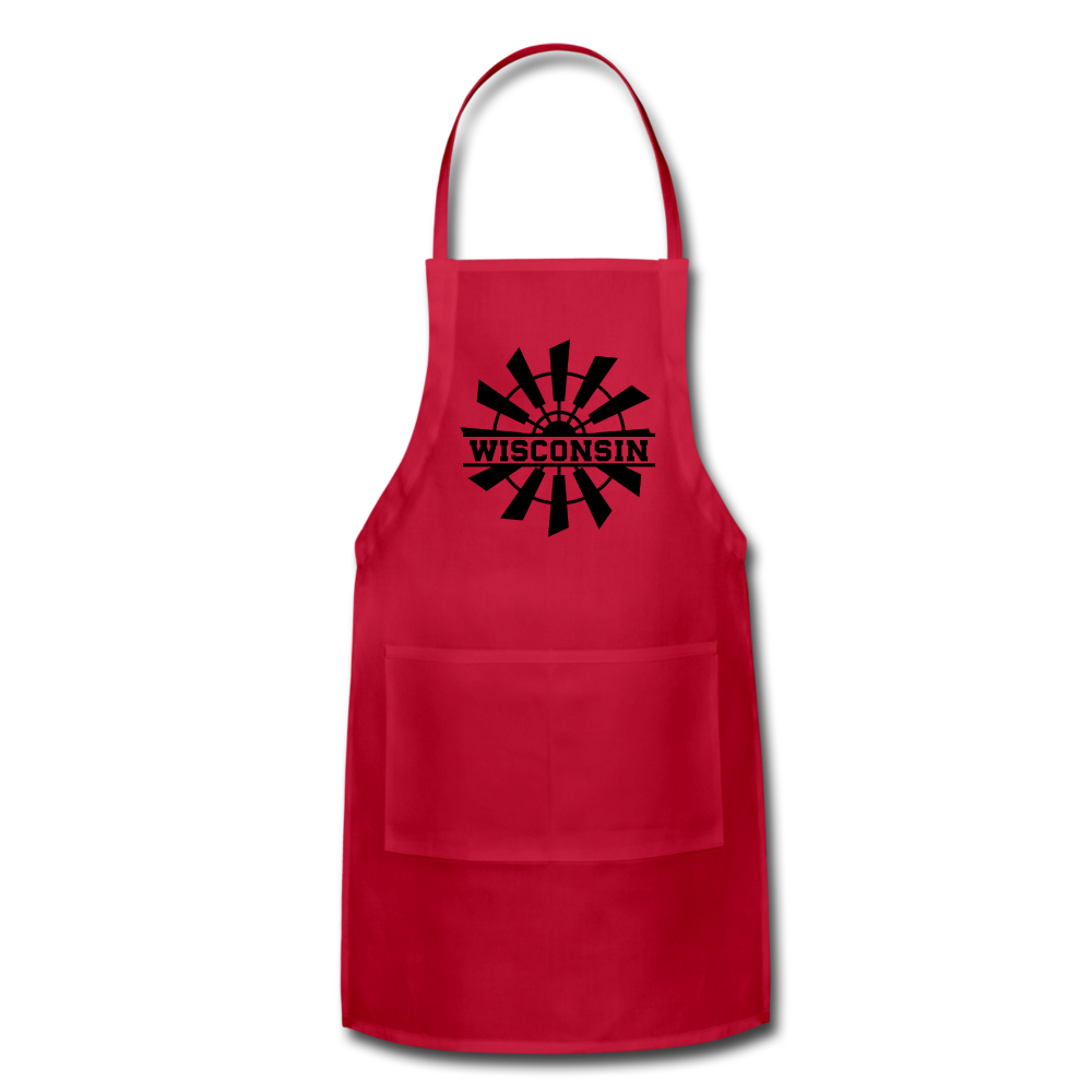 Wisconsin - Windmill - Black - Adjustable Apron - red