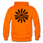 Wisconsin - Windmill - Black - Gildan Heavy Blend Adult Hoodie - orange