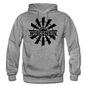 Wisconsin - Windmill - Black - Gildan Heavy Blend Adult Hoodie - graphite heather