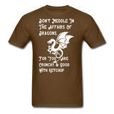 Dragon Affairs - White - Unisex Classic T-Shirt - brown
