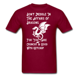 Dragon Affairs - White - Unisex Classic T-Shirt - burgundy