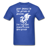 Dragon Affairs - White - Unisex Classic T-Shirt - royal blue