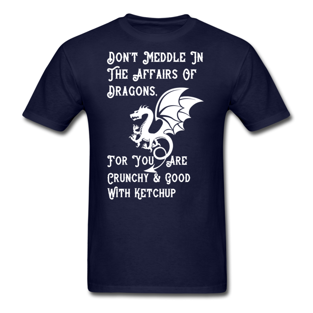 Dragon Affairs - White - Unisex Classic T-Shirt - navy