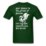 Dragon Affairs - White - Unisex Classic T-Shirt - forest green