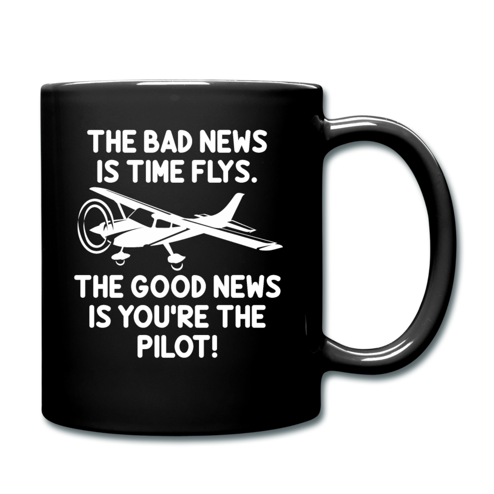 Bad And Good News - Pilot - White - Full Color Mug - black