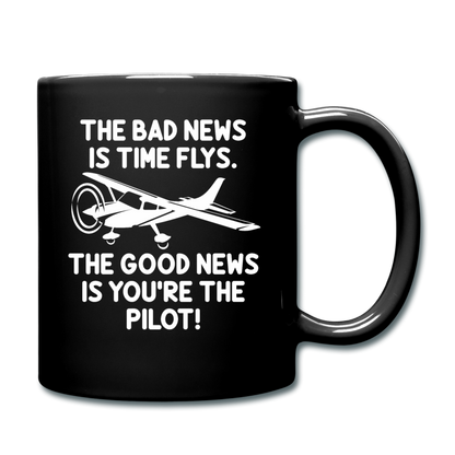 Bad And Good News - Pilot - White - Full Color Mug - black