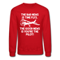 Bad And Good News - Pilot - White - Crewneck Sweatshirt - red