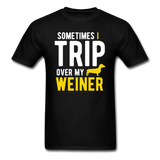 Sometimes I Trip Over My Weiner - Unisex Classic T-Shirt - black