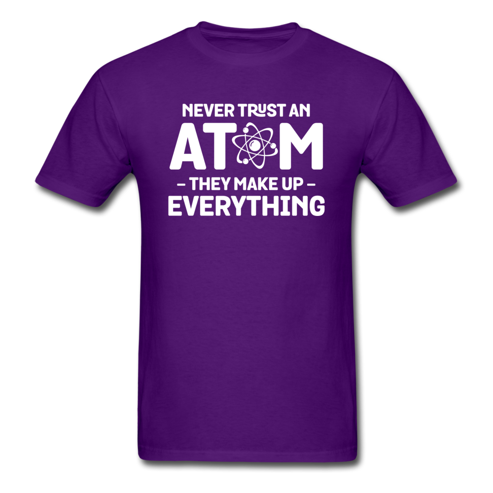 Never Trust An Atom - White - Unisex Classic T-Shirt - purple