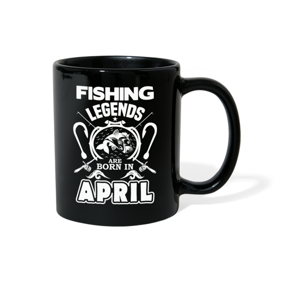Fishing Legends - April - Full Color Mug - black
