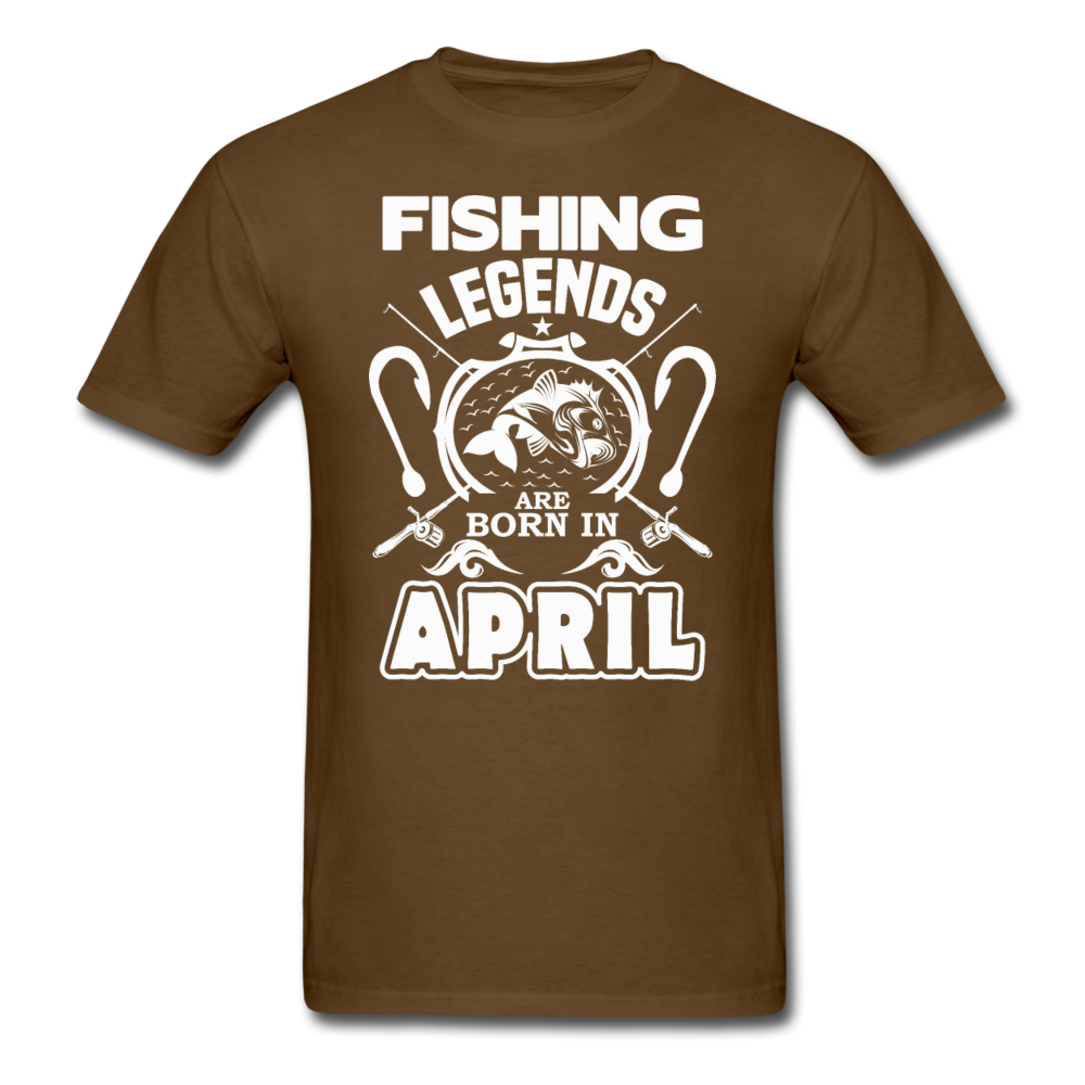 Fishing Legends - April - Men's T-Shirt - brown