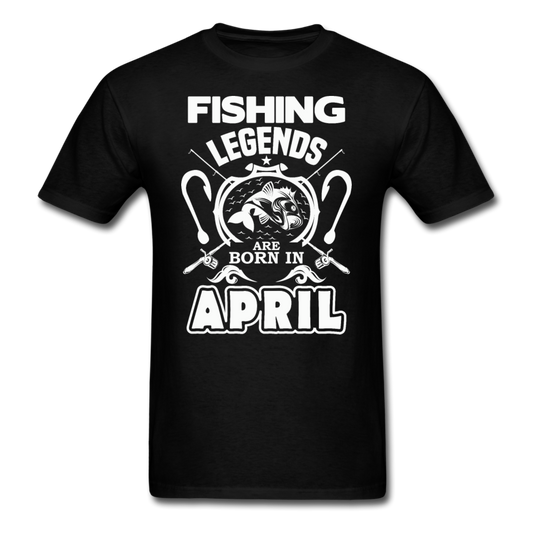 Fishing Legends - April - Men's T-Shirt - black