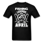 Fishing Legends - April - Men's T-Shirt - black