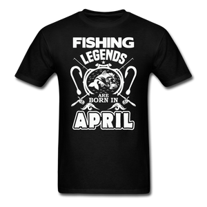 Fishing Legends - April - Men's T-Shirt - black