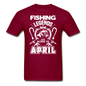 Fishing Legends - April - Men's T-Shirt - burgundy