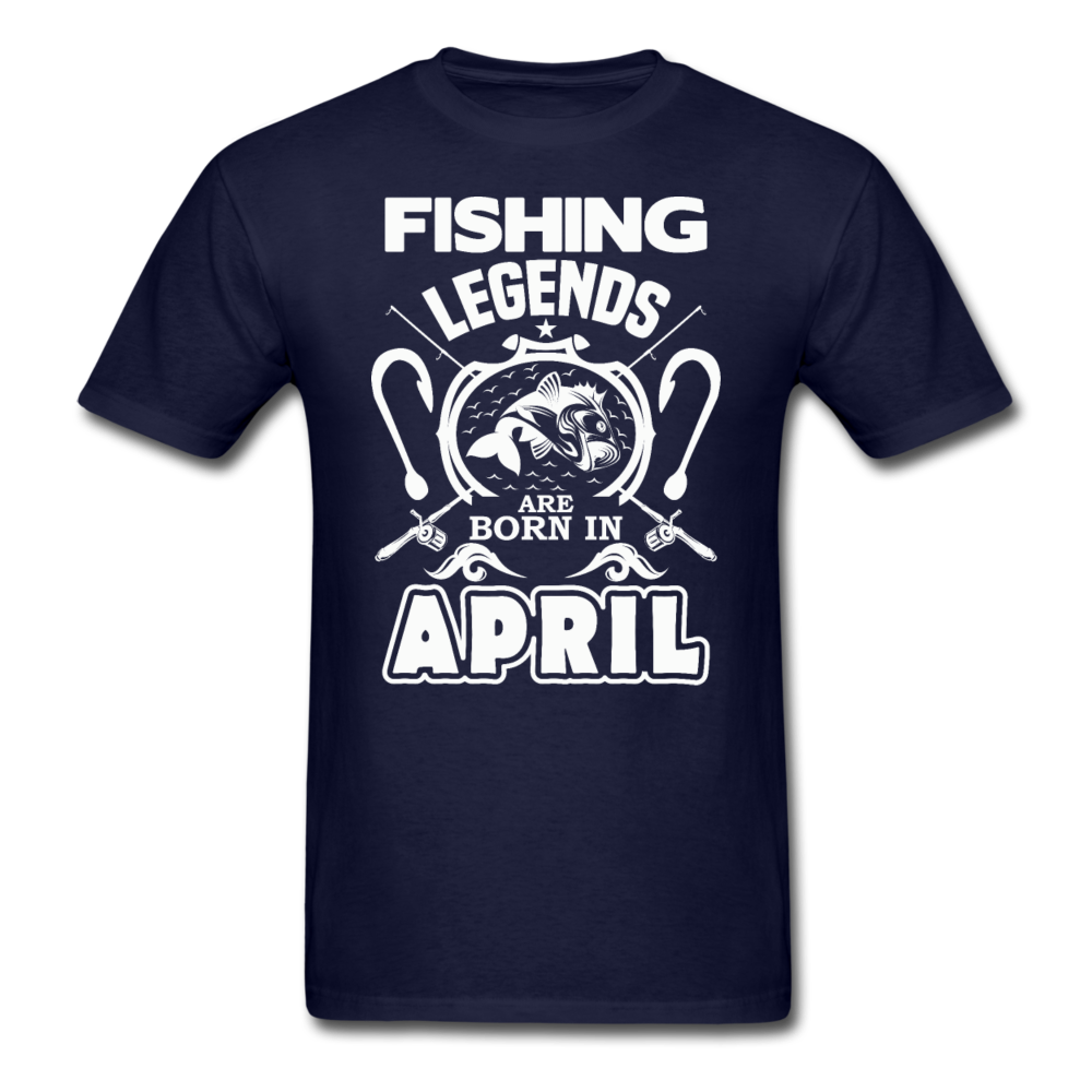 Fishing Legends - April - Men's T-Shirt - navy