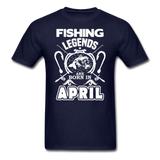 Fishing Legends - April - Men's T-Shirt - navy