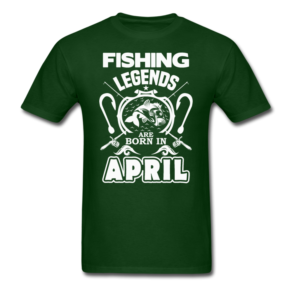 Fishing Legends - April - Men's T-Shirt - forest green