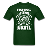 Fishing Legends - April - Men's T-Shirt - forest green