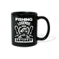 Fishing Legends - January - Full Color Mug - black