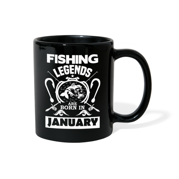 Fishing Legends - January - Full Color Mug - black