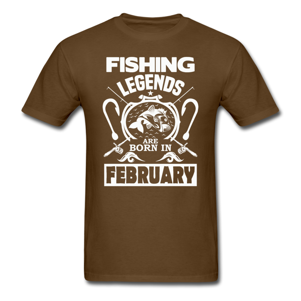 Fishing Legends - February - Men's T-Shirt - brown