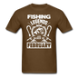 Fishing Legends - February - Men's T-Shirt - brown