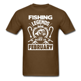 Fishing Legends - February - Men's T-Shirt - brown