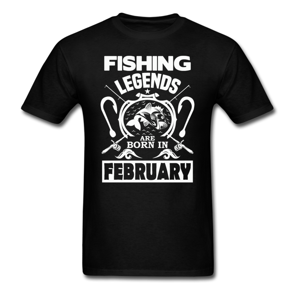 Fishing Legends - February - Men's T-Shirt - black